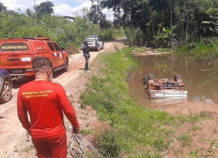 Policial Militar Aposentado Morre após Caminhonete Cai em Rio na Zona Rural de Sinop